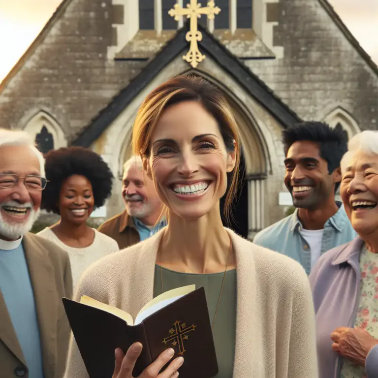 Visual representation of "episcopalian" - A person who is a member of the Episcopal Church, a Christian denomination.
