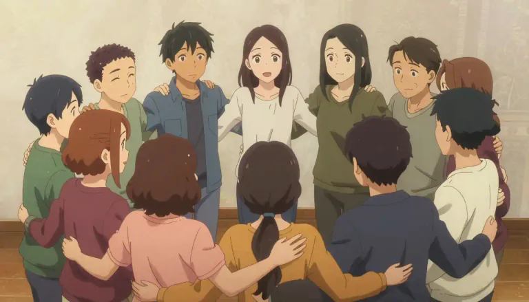 Visual representation of "brotherhood" - The feeling of friendship, support, and understanding between people.