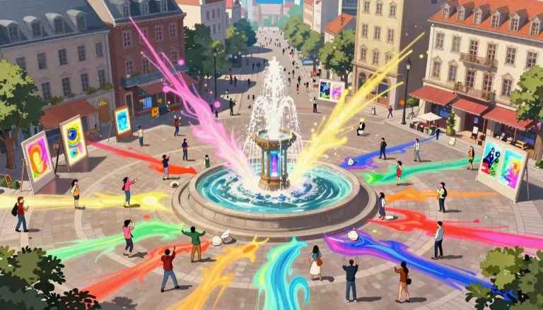 Visual representation of "epicentre" - The central point of something, often used metaphorically to indicate the source of an idea or cultural movement.