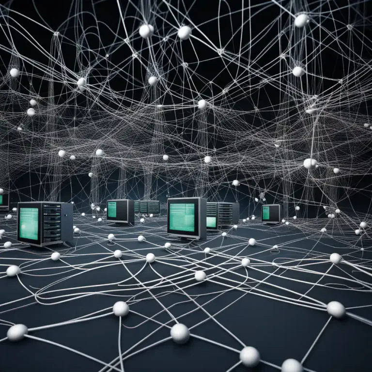 Visual representation of "multiplex" - A structure of interconnected networks.