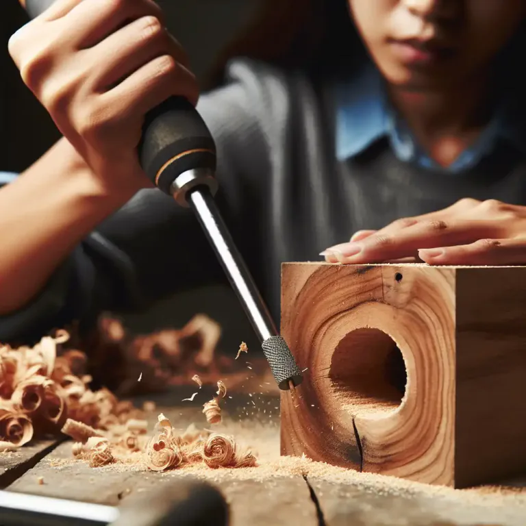 Visual representation of "ream" - Enlarge a hole or bore with a reamer; make a hole wider or smoother.