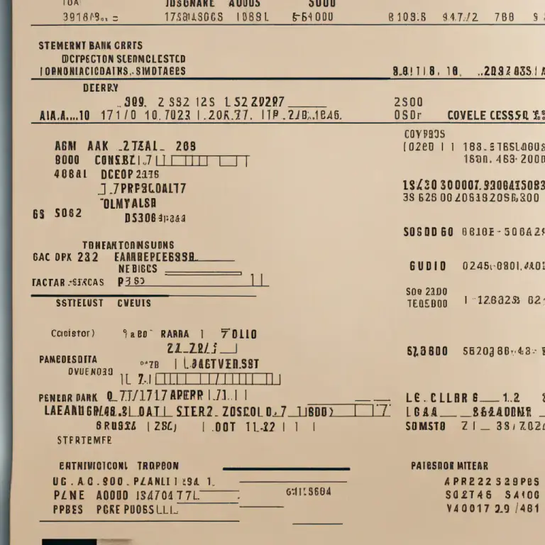 Visual representation of "statement" - A document that gives an official set of numbers or facts about something.