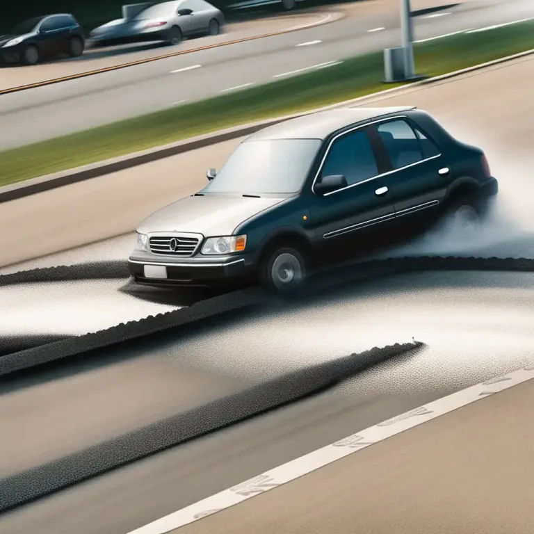 Visual representation of "bottom out" - In vehicle dynamics, to hit or scrape the underside of the vehicle on the driving surface.