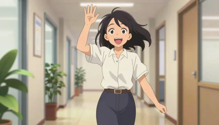 Visual representation of "perky" - Cheerful and full of energy