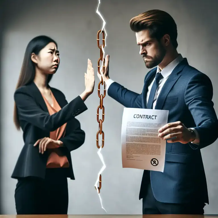 Visual representation of "repudiate" - To refuse to acknowledge or pay a debt or maintain a connection with someone