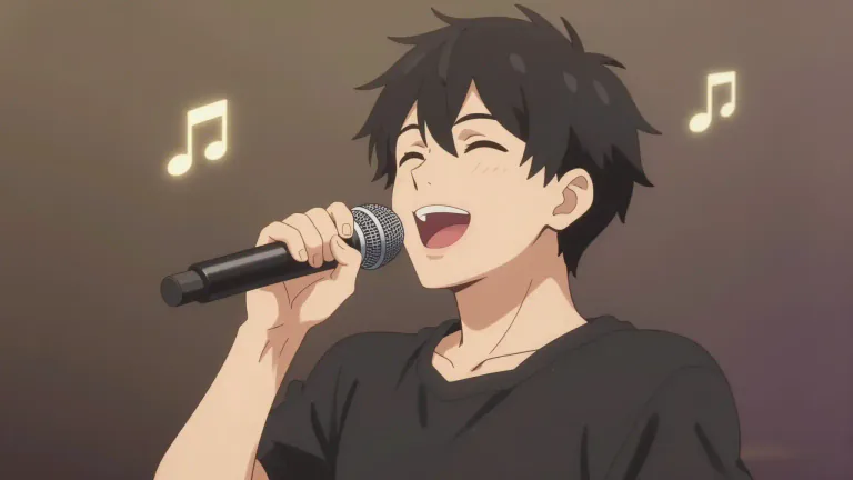 Visual representation of "vocalist" - A person who sings