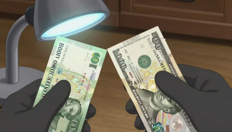 Visual representation of "counterfeit" - Made to look like something real in order to trick people