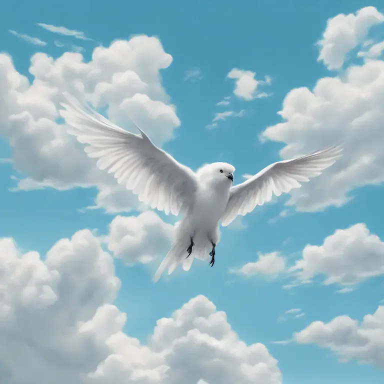 Visual representation of "on high" - in the sky or at a high level