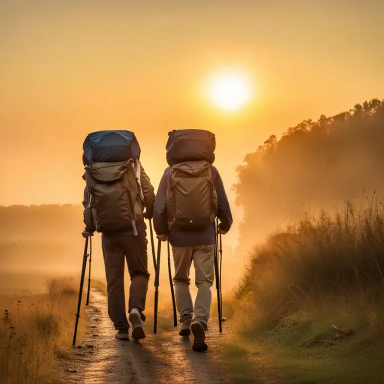 Visual representation of "set forth" - to start a journey
