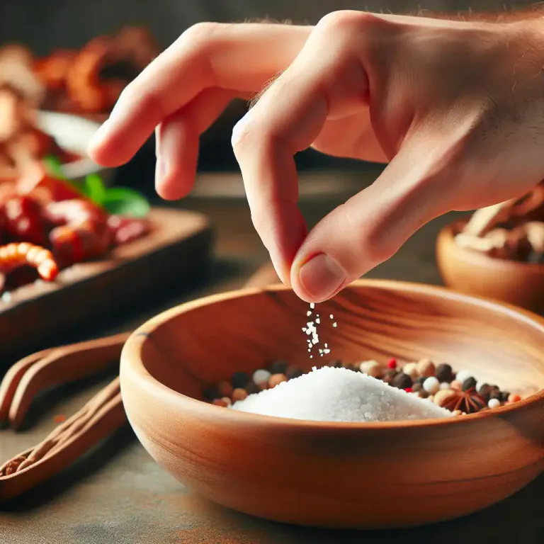 Visual representation of "pinch" - A small amount of substance, typically powder or spice, held between the thumb and forefinger.