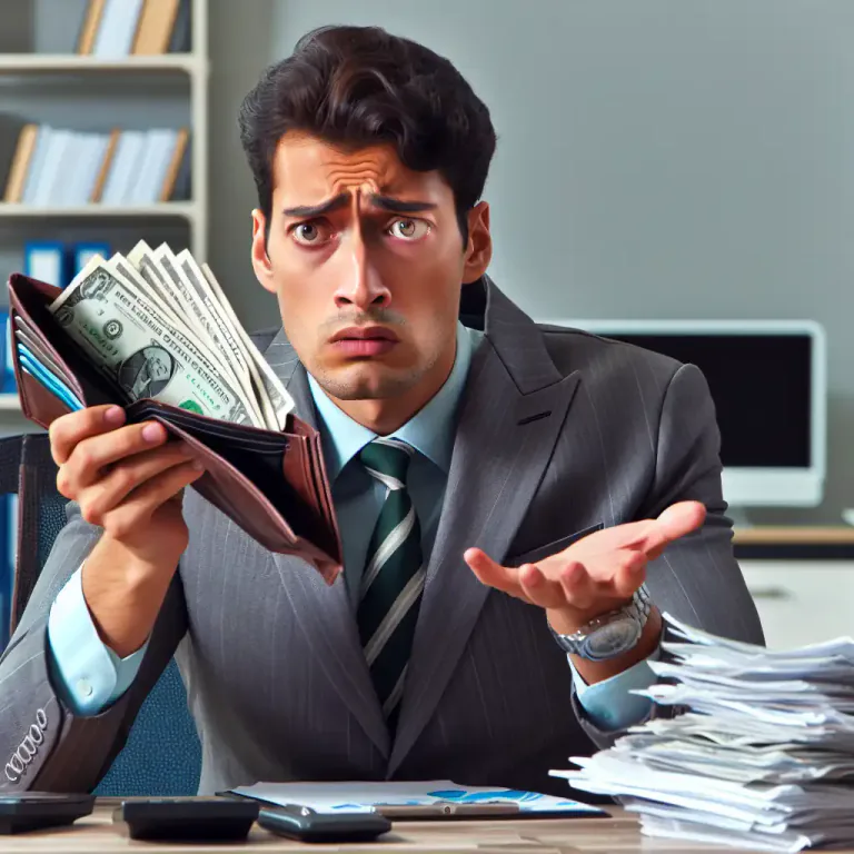 Visual representation of "payable" - An owed debt that needs to be paid.