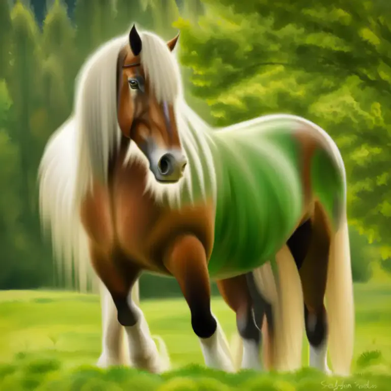 Visual representation of "belgian" - A kind of strong horse breed from Belgium