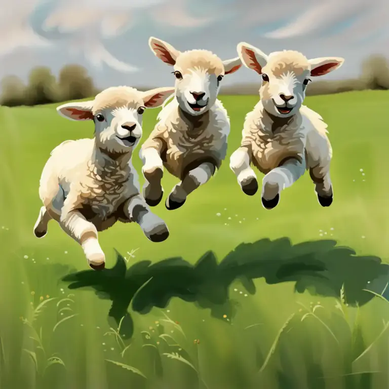 Visual representation of "frisk" - To leap, skip, or dance in a lively or playful way