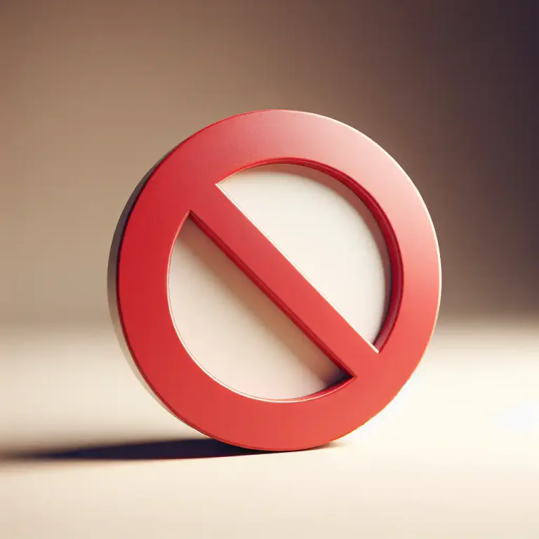 Visual representation of "of course not" - Used to express strong denial, disagreement, or refusal