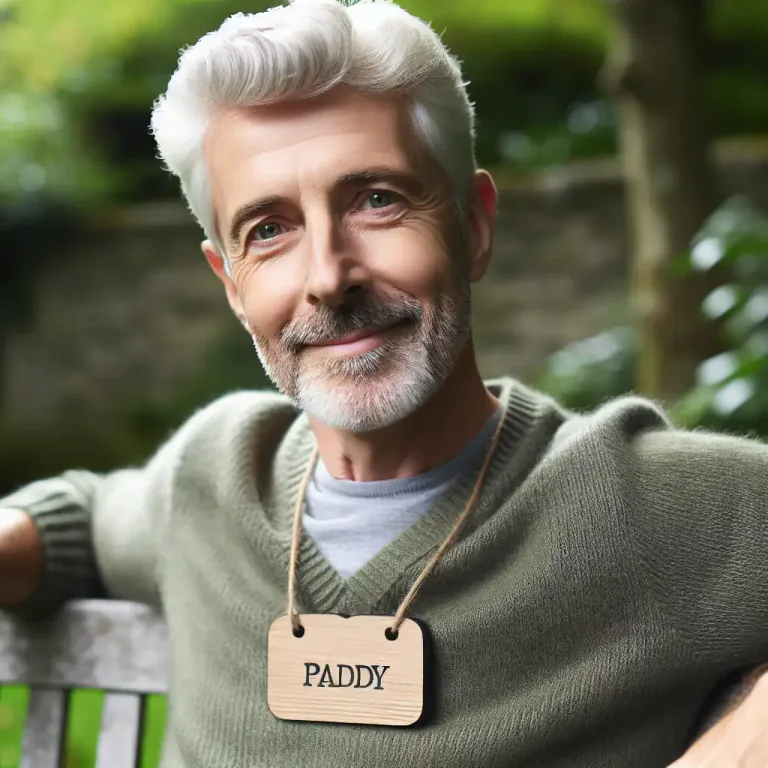 Visual representation of "paddy" - Short for Patrick.