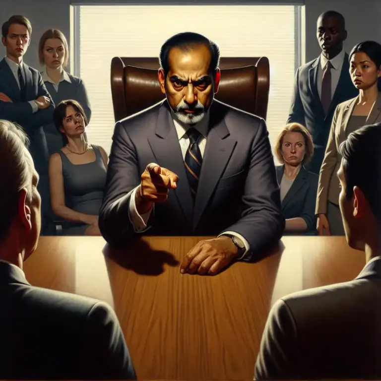 Visual representation of "tyrant" - An individual who exercises power or control in a harsh or cruel manner