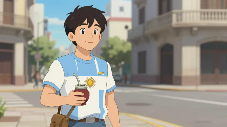 Visual representation of "argentine" - A citizen of Argentina