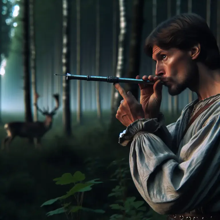 Visual representation of "blowpipe" - A narrow tube for launching small projectiles or darts by blowing