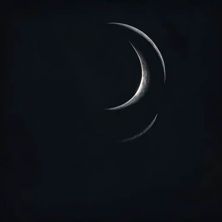 Visual representation of "sickle" - A crescent shape, especially used to describe the shape of the moon