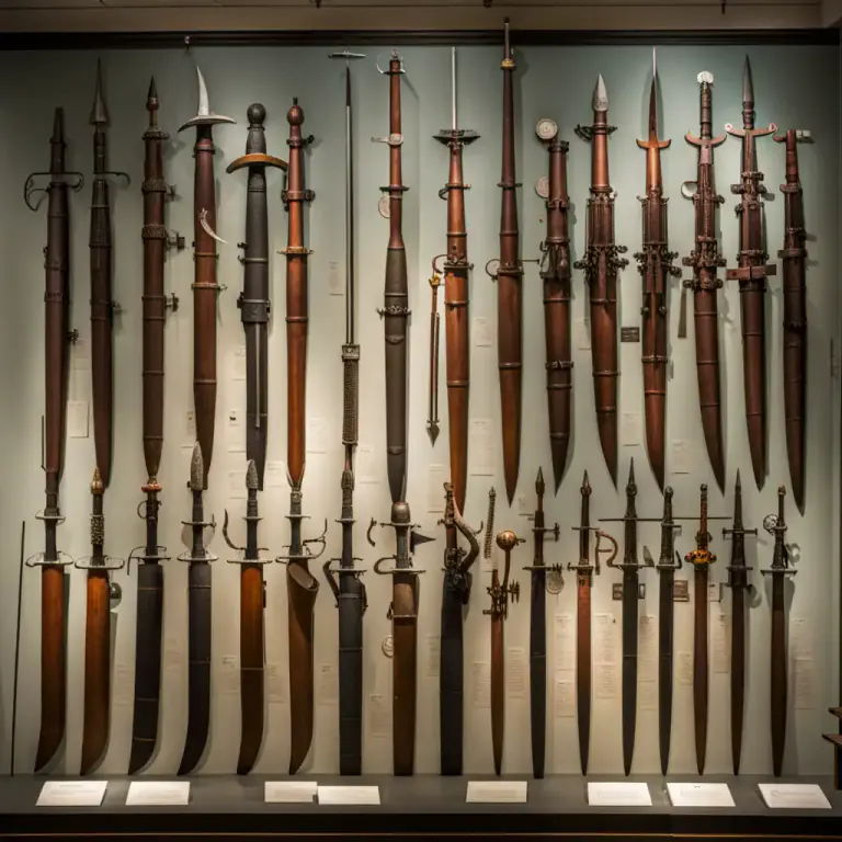 Visual representation of "partisan" - A kind of halberd or long, broad-bladed weapon used in the 16th and 17th centuries