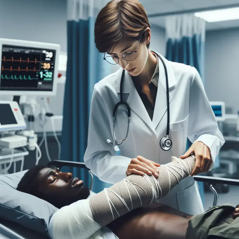 Visual representation of "casualty" - In medicine, a person who receives treatment in a specific hospital department