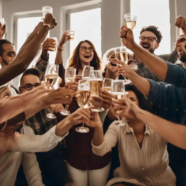 Visual representation of "rouse" - A large or festive gathering, often involving drinking
