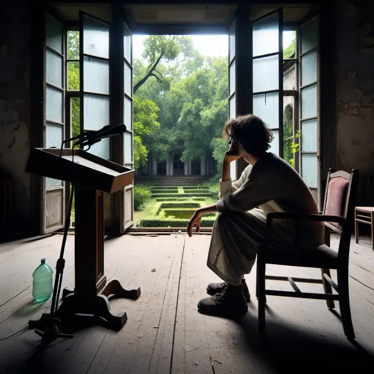 Visual representation of "seclude" - To retire from public view or society