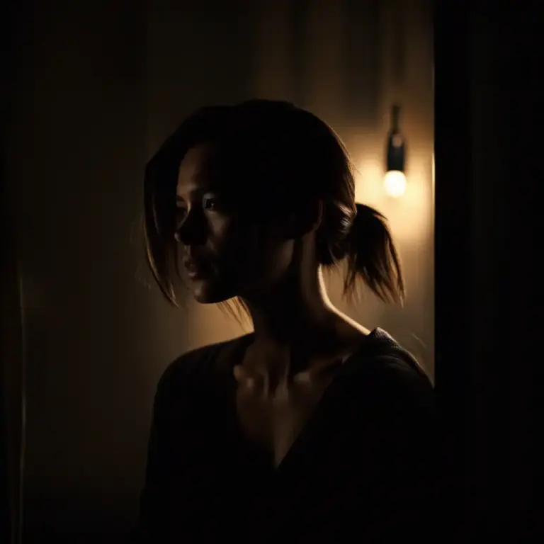 Visual representation of "gloom" - Partial or total darkness
