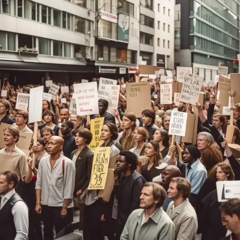 Visual representation of "tumultuous" - Creating an uproar or great disturbance