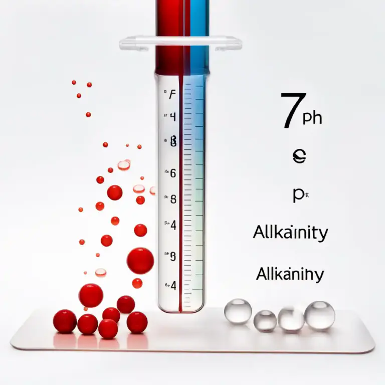 Visual representation of "alkaline" - Having a pH greater than 7