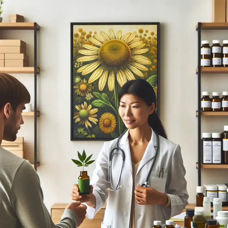 Visual representation of "arnica" - A type of medicine made from the arnica plant.