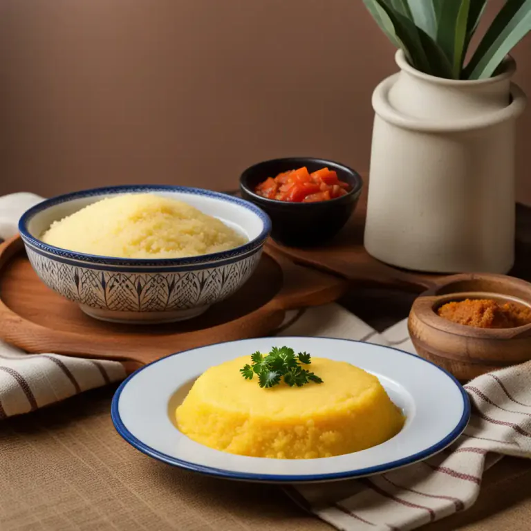 Visual representation of "pap" - A cereal dish made of cornmeal boiled in water or milk, most commonly in South Africa