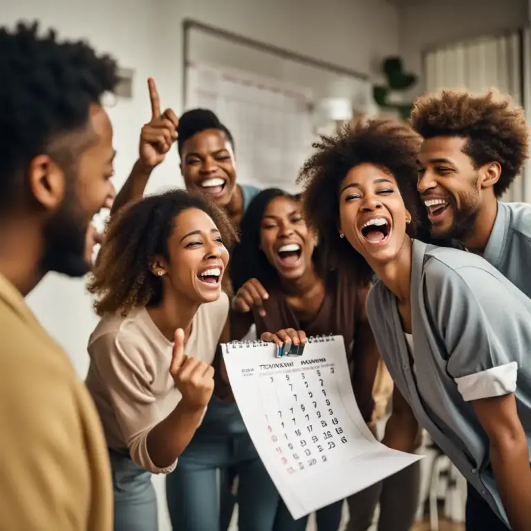 Visual representation of "joking aside" - Used to indicate the speaker is being serious after a joke or humorous comment.