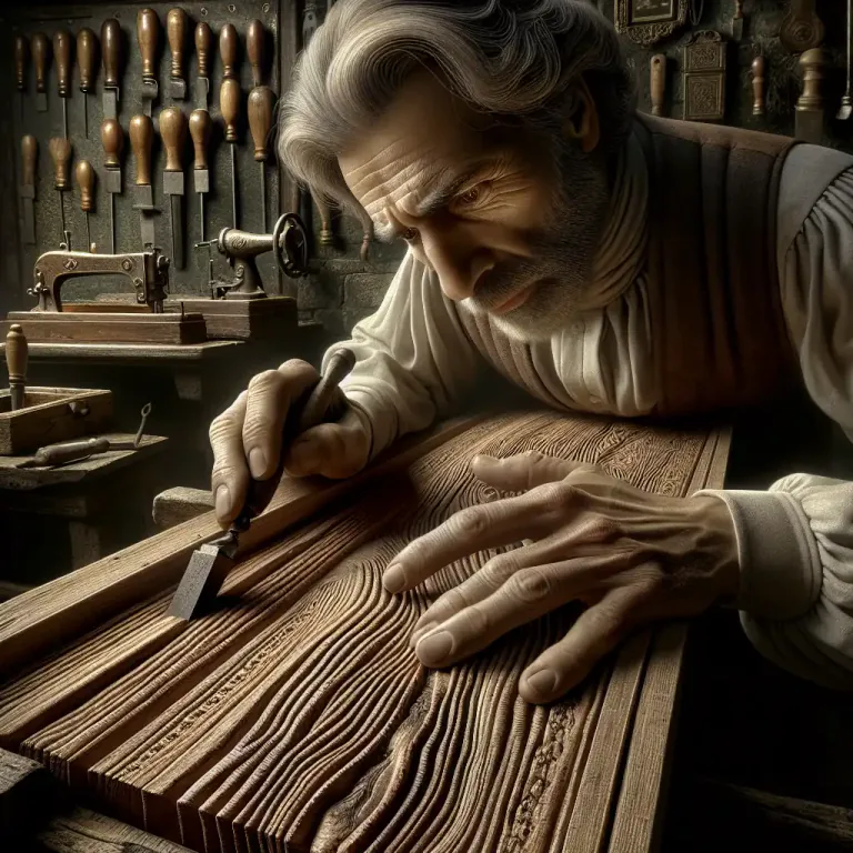 Visual representation of "grained" - To give a textured finish or appearance to (something)
