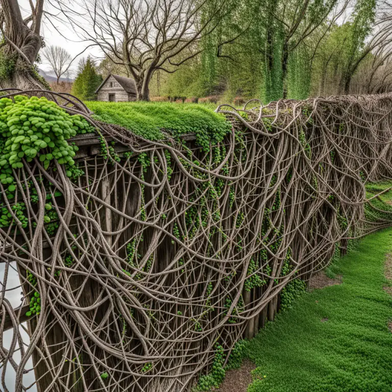 Visual representation of "matted" - Of plants, having lots of tangled branches or shoots grown closely together.