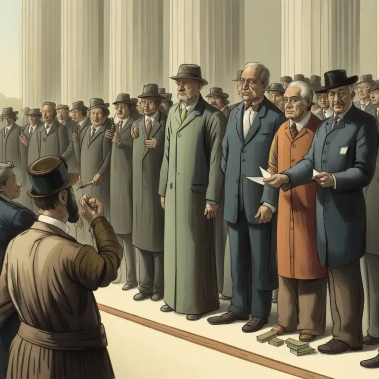 Visual representation of "hand out" - To administer or issue a penalty or judgement