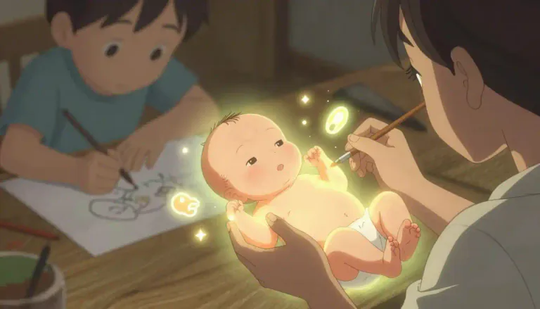 Visual representation of "innate" - Something that exists in a person or thing from birth, without having been learned