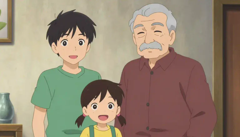 Visual representation of "grandfather" - The father of your father or mother