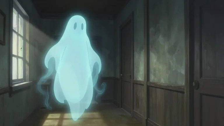 Visual representation of "spook" - A ghost or spirit.