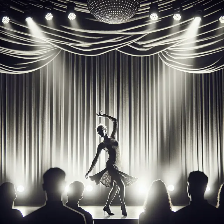 Visual representation of "peeler" - A dancer who performs stripteases.
