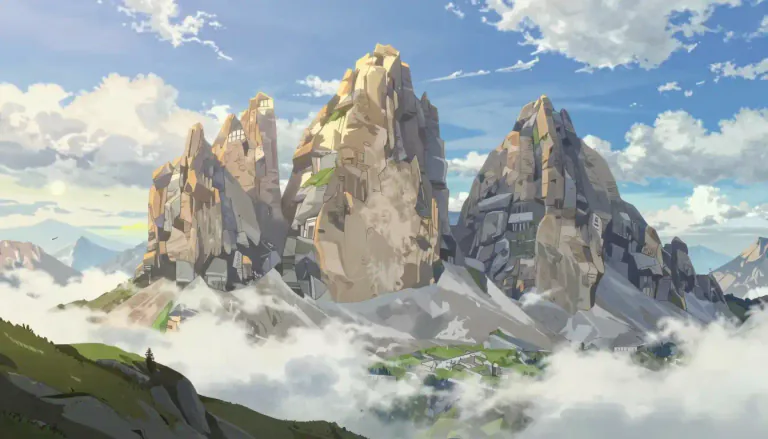 Visual representation of "lofty" - Very high and grand