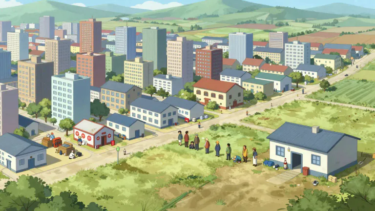 Visual representation of "maldistribution" - The situation of resources being allocated in a way that does not benefit all parts of a community equally.