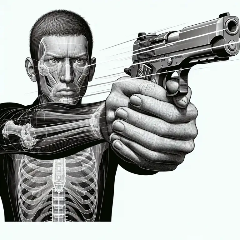 Visual representation of "blowback" - In firearms, the action of gases when a gun is fired that can push the weapon's bolt backward.