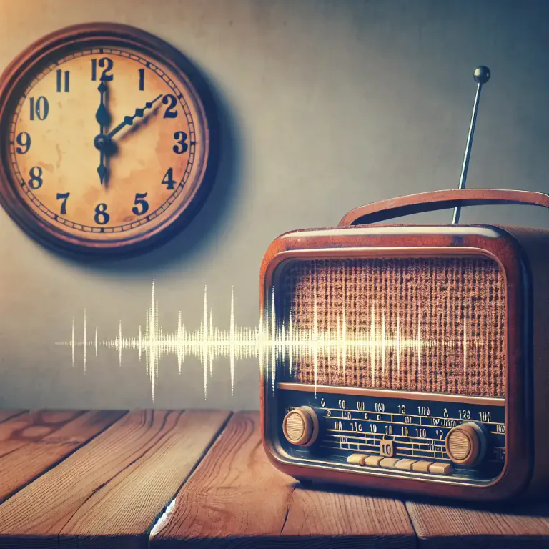 Visual representation of "air" - To broadcast something on radio or television