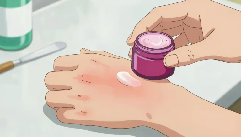Visual representation of "ointment" - A smooth substance that you rub on the skin to heal a cut or sore.