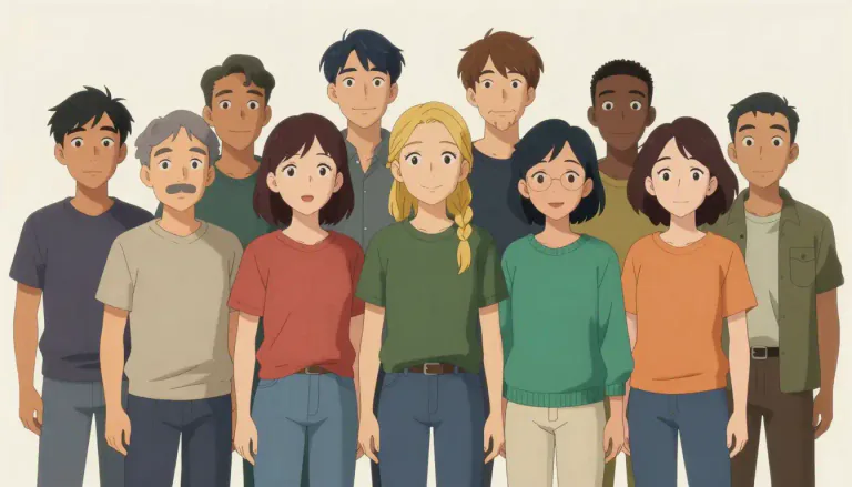 Visual representation of "human" - A person, a member of the species Homo sapiens
