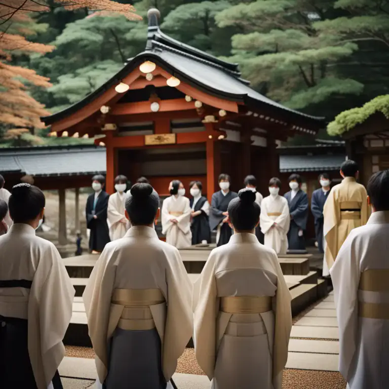Visual representation of "shinto" - Relating to Shinto religion or its rituals
