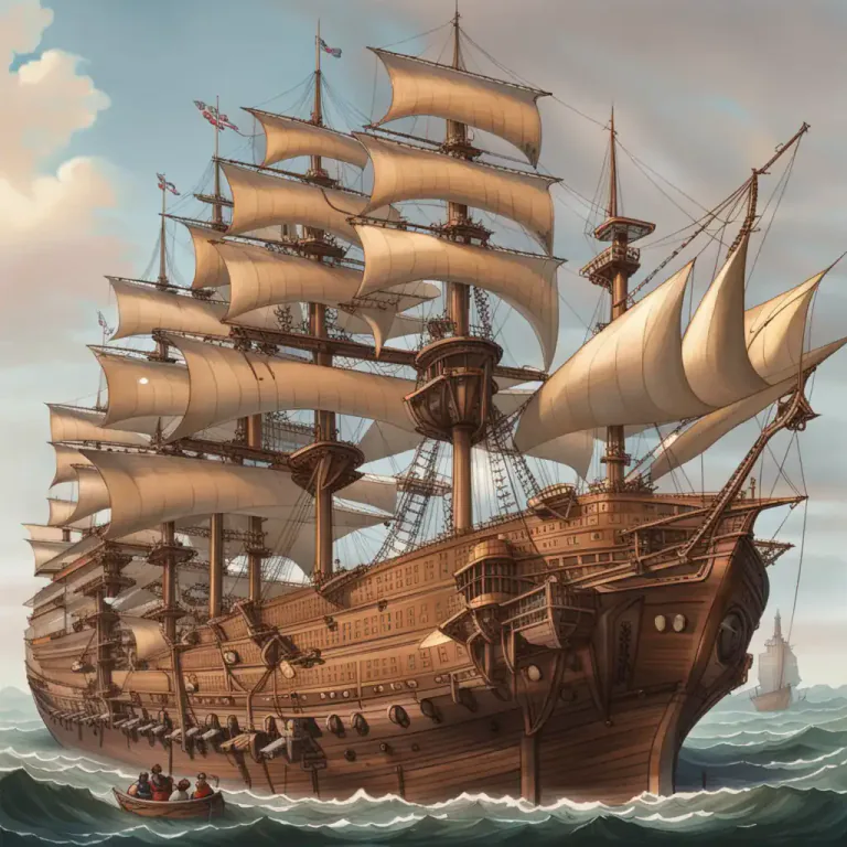 Visual representation of "rig out" - To equip or fit out a ship or boat