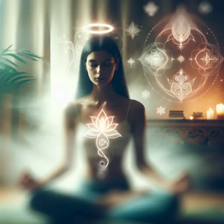 Visual representation of "unworldly" - Focused on spiritual or metaphysical matters rather than materialistic or worldly things.