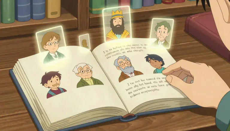 Visual representation of "biography" - A book or report written by someone about another person's life